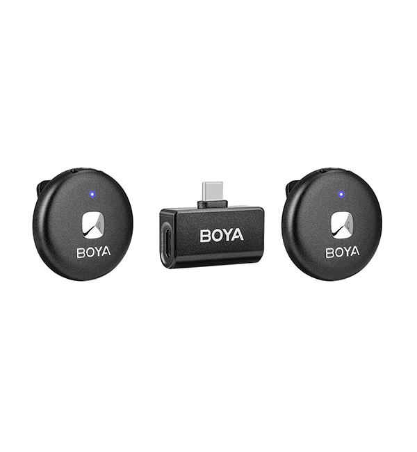 BOYA Omic-U Type-C 2.4GHz Dual-Channel Wireless Microphone System (Black)