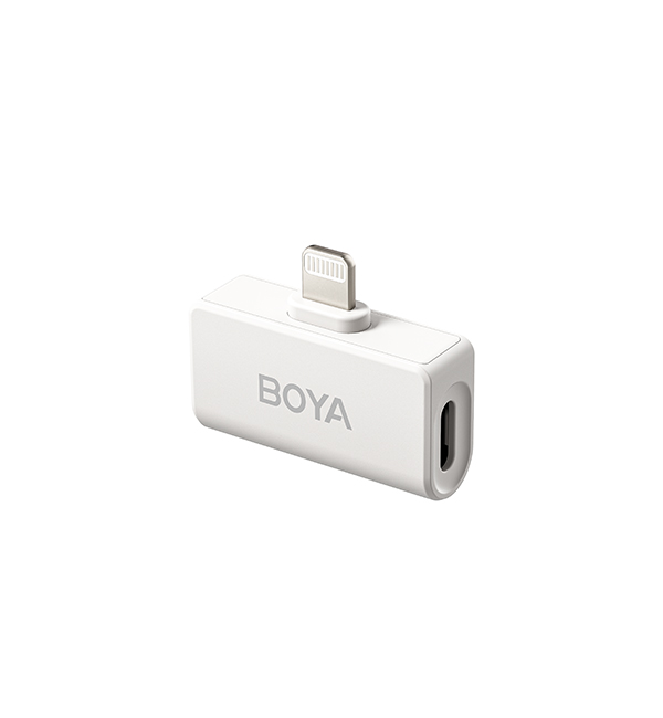 BOYA Omic-D Lighting Ultracompact 2.4GHz Wireless Microphone System (White)