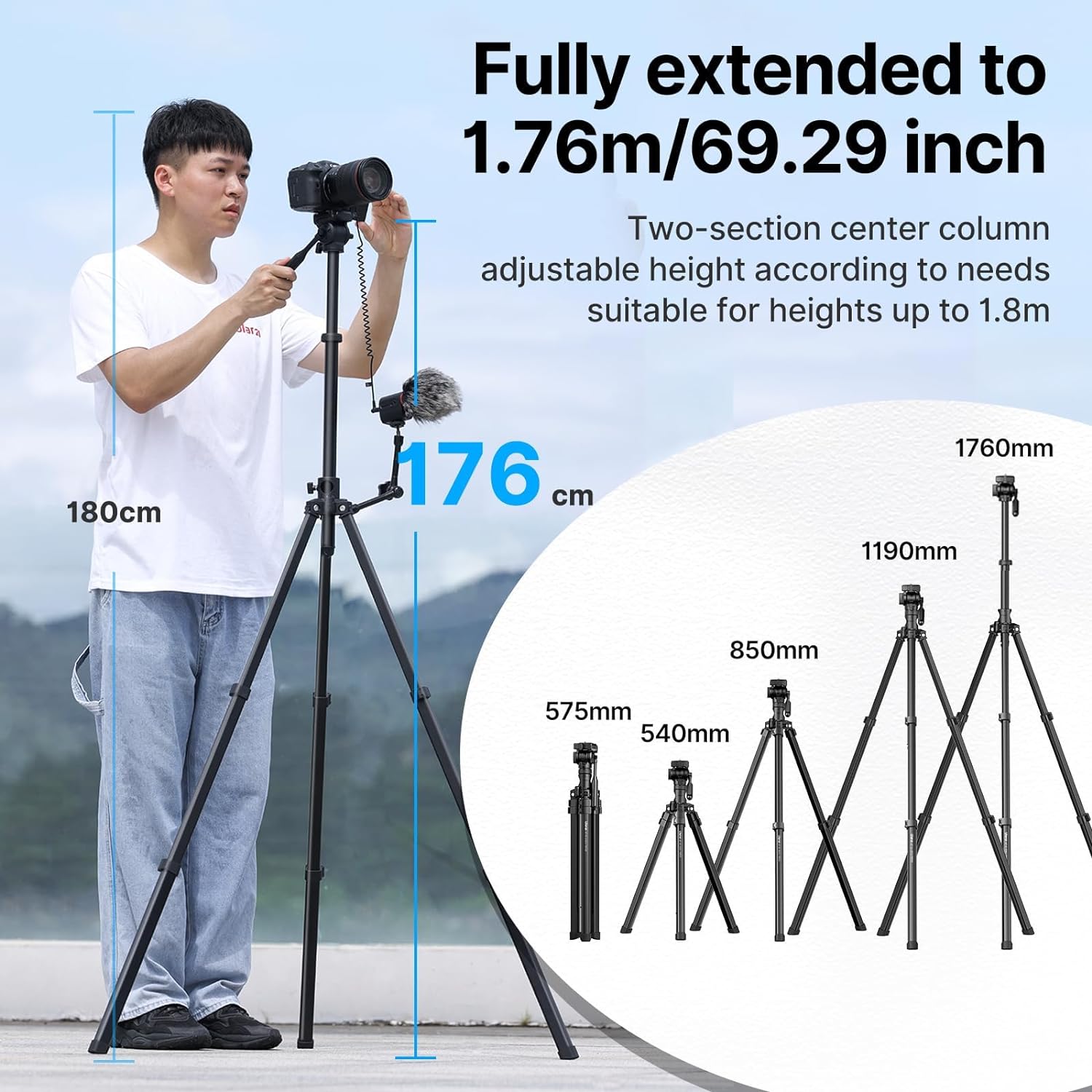 Ulanzi MT-65 Horizontal and Vertical Video Tripod, Arca Type Biscuit and Remote Control for SLR Cameras Ulanzi MT-65 Horizontal and Vertical Video Tripod, Arca Type Biscuit and Remote Control for SLR Cameras