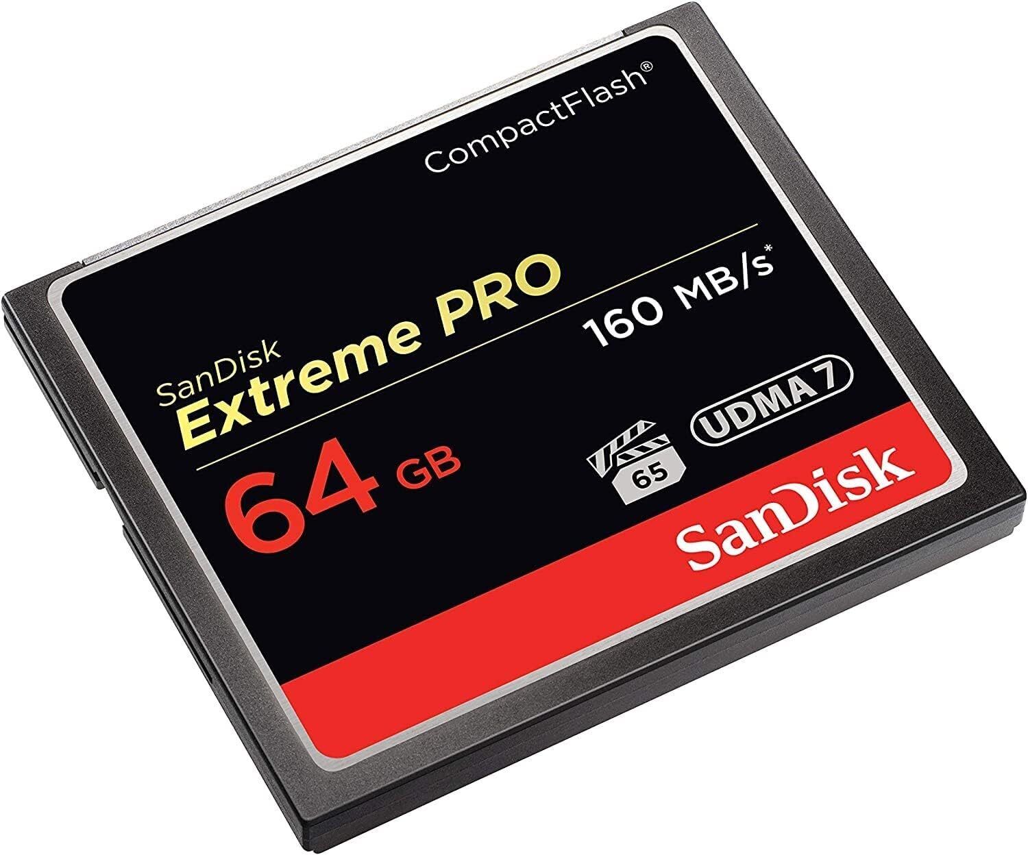 SanDisk 64GB Extreme Pro CompactFlash Memory Card
