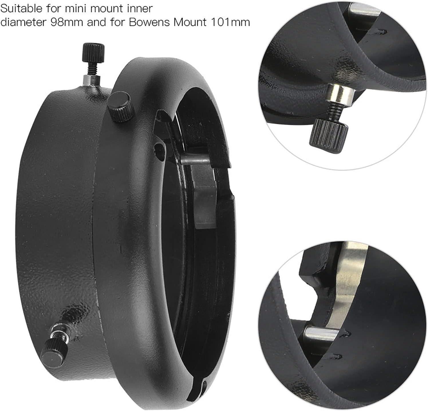 Speed ​​Ring Adapter to Connect Mini Flash Mount to Bowens Mount Fotogrpahy Accessories Interchangeable Mounts