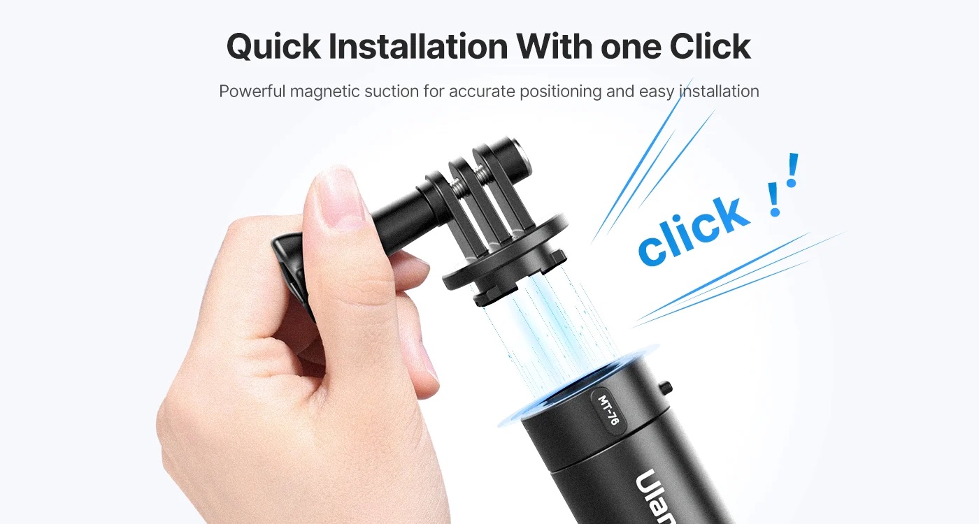 Ulanzi Go-Quick II 1.5m Magnetic Quick ReleaseExtension Selfie Stick