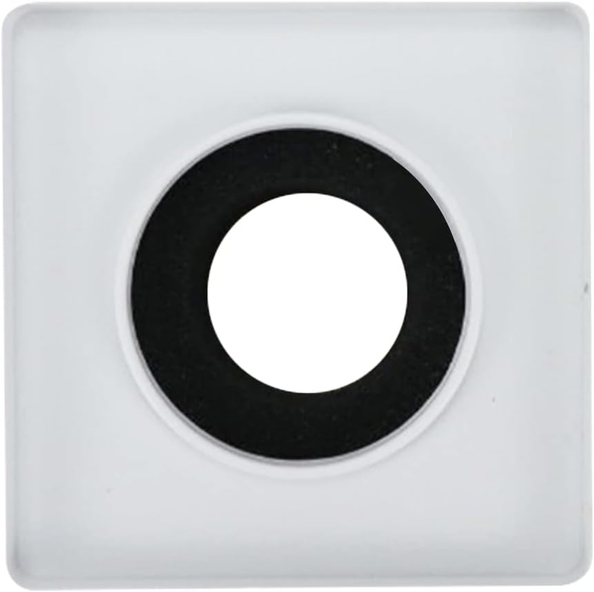 White ABS Mic Microphone Interview Square Logo Flag Station