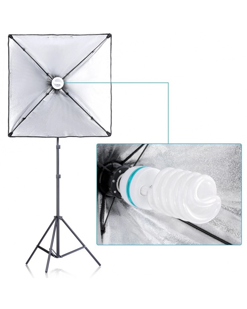 Photo Studio 60x60 Softbox Lighting (2 Kit) Photo Studio 60x60 Softbox Lighting (2 Kit)