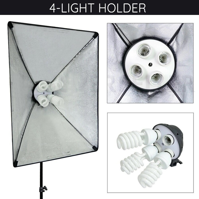 Photo Studio Soft Box Continuous Light Video Softbox Lighting Stand (2 Kit) Photo Studio Soft Box Continuous Light Video Softbox Lighting Stand (2 Kit)