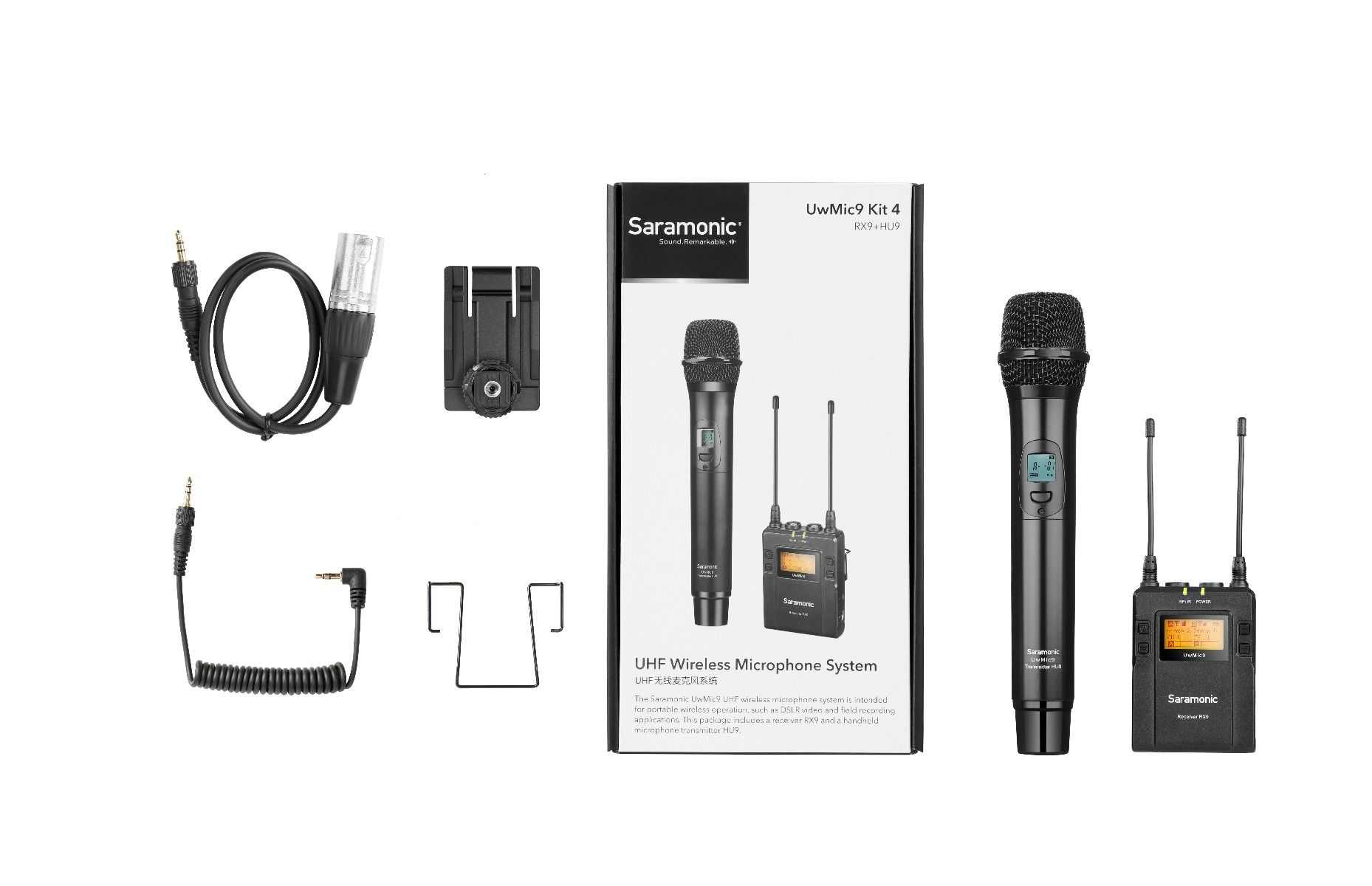 Saramonic UwMic9 Kit 4 RX9+HU9 UHF Wireless Microphone Kit