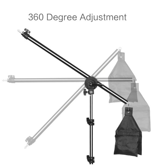 Stand Tripod for Photo Studio 2M with  Boom Arm