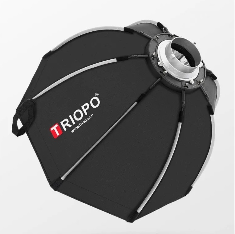 TRIOPO K2-90 Octagon Foldable Softbox Bracket Bowns Mount for Flash