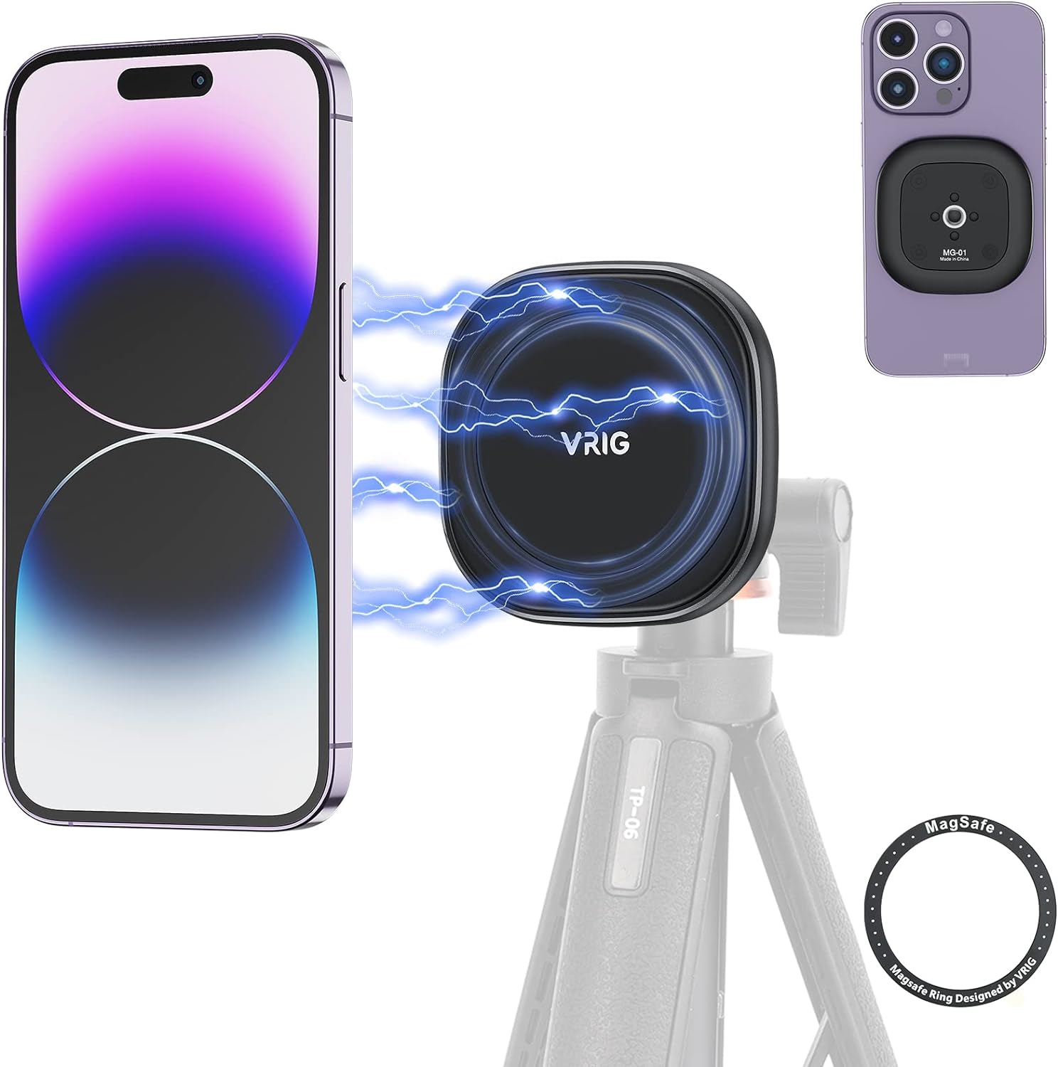 VRIG MG-01 Portable Mount Holder Tripod Mount With MG-08 Magsafe