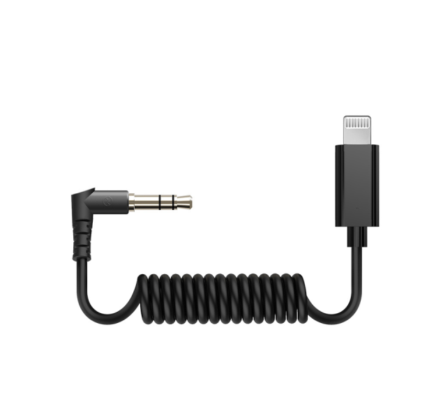 Hollyland 3.5mm TRS to Lightning Coiled Cable