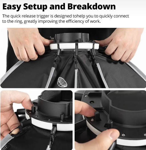 AMBITFUL PF30 SE mini Speedlite Portable Octagon Umbrella Softbox