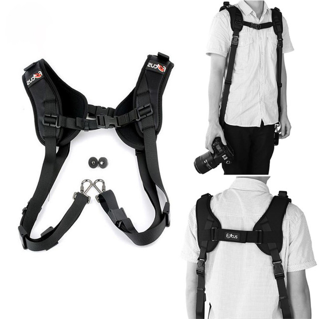 Double Shoulder Strap Sling Quick Rapid Belt For DSLR Camera Strap