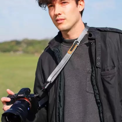 Camera Strap Belt Durable Nylon Shoulder Strap (Grey)