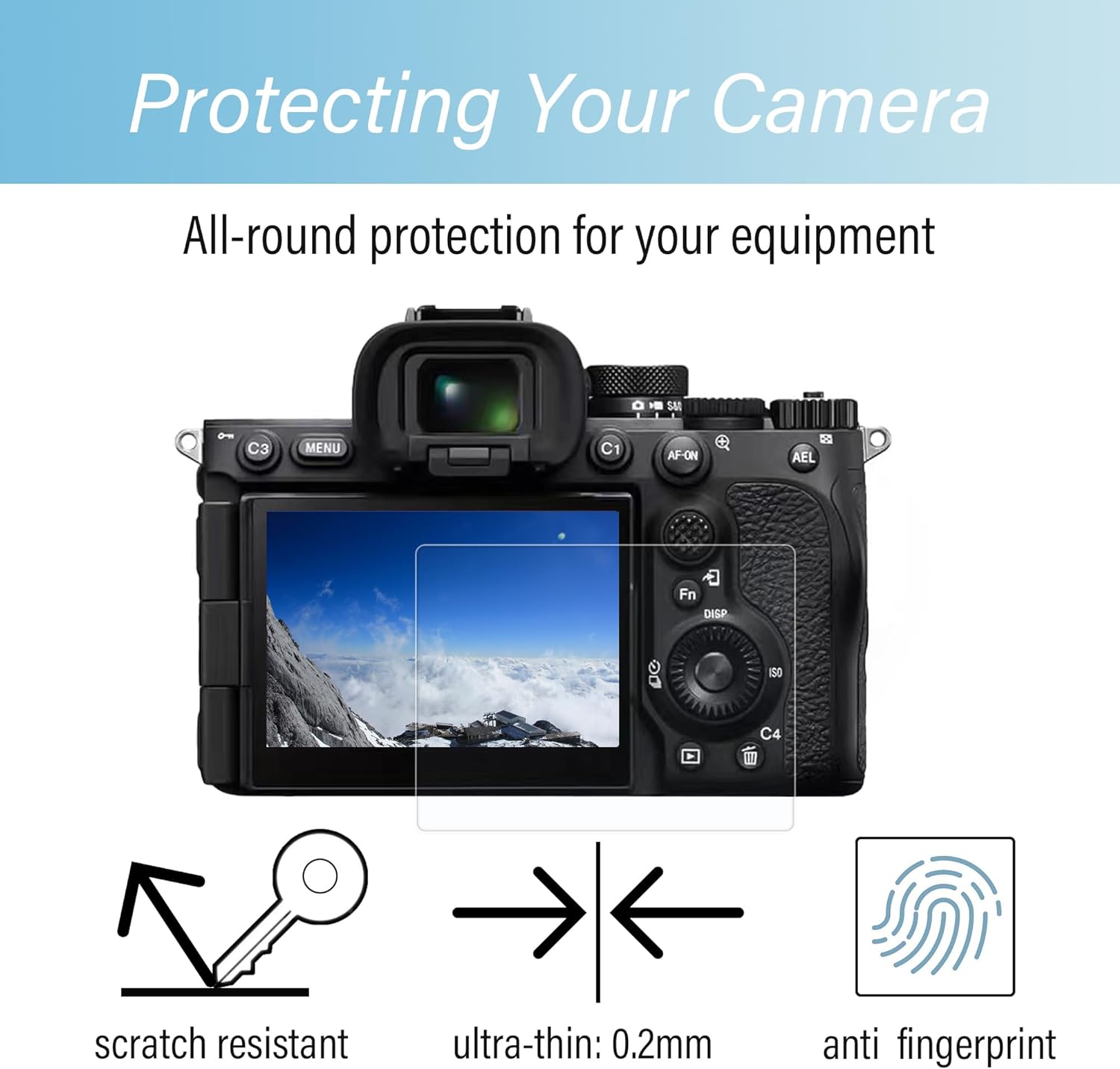 Tempred Glass For Sony A7IV/A7CII(1pcs Pack)