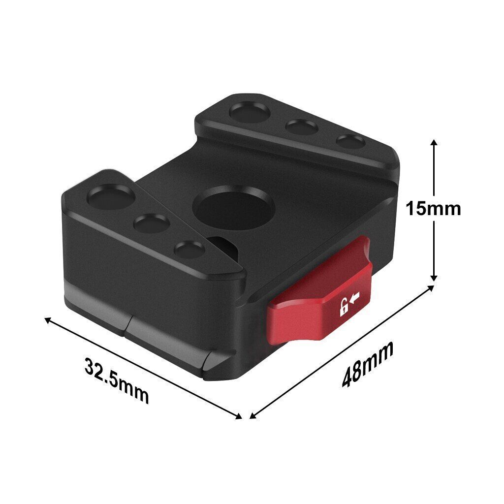 Quick Release Plate Clamp V-Lock Mount for DSLR Action Camera