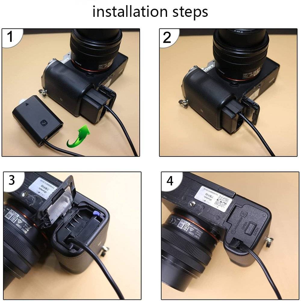 D-tap to NP-FZ100 Dummy Battery DC Power AC Adapter for Sony FX3 A6700 A6600 A7III A7IV A7M3K A7RM3 A7RM4 A9 A9M2 A7M3