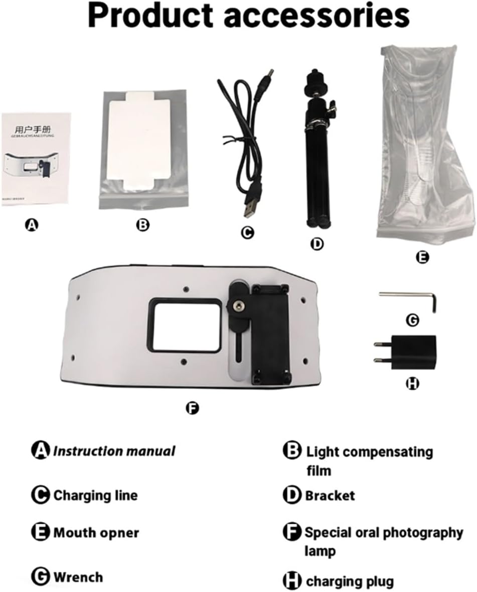 Dental Oral Photography LED Lamp Flash Light with Three Foot Bracket