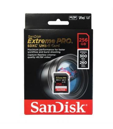 SanDisk 256GB SDXC Extreme PRO UHS-II 300MB/s Card