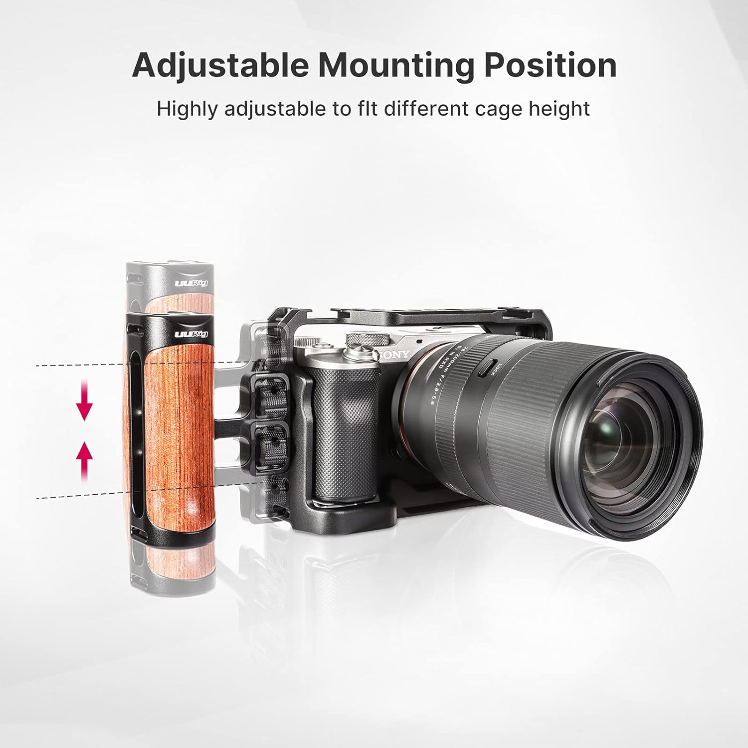 Ulanzi R075 Left/Right Universal Wooden Handle