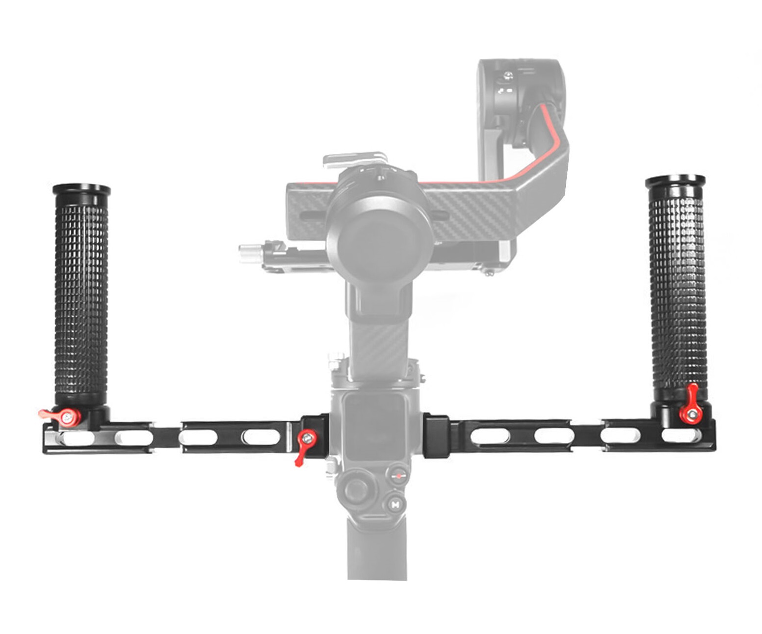 Stabilizer Dual Handle Grip Extended Light Monitor Bracket Stand For RS2/RSC2/RS3/R3