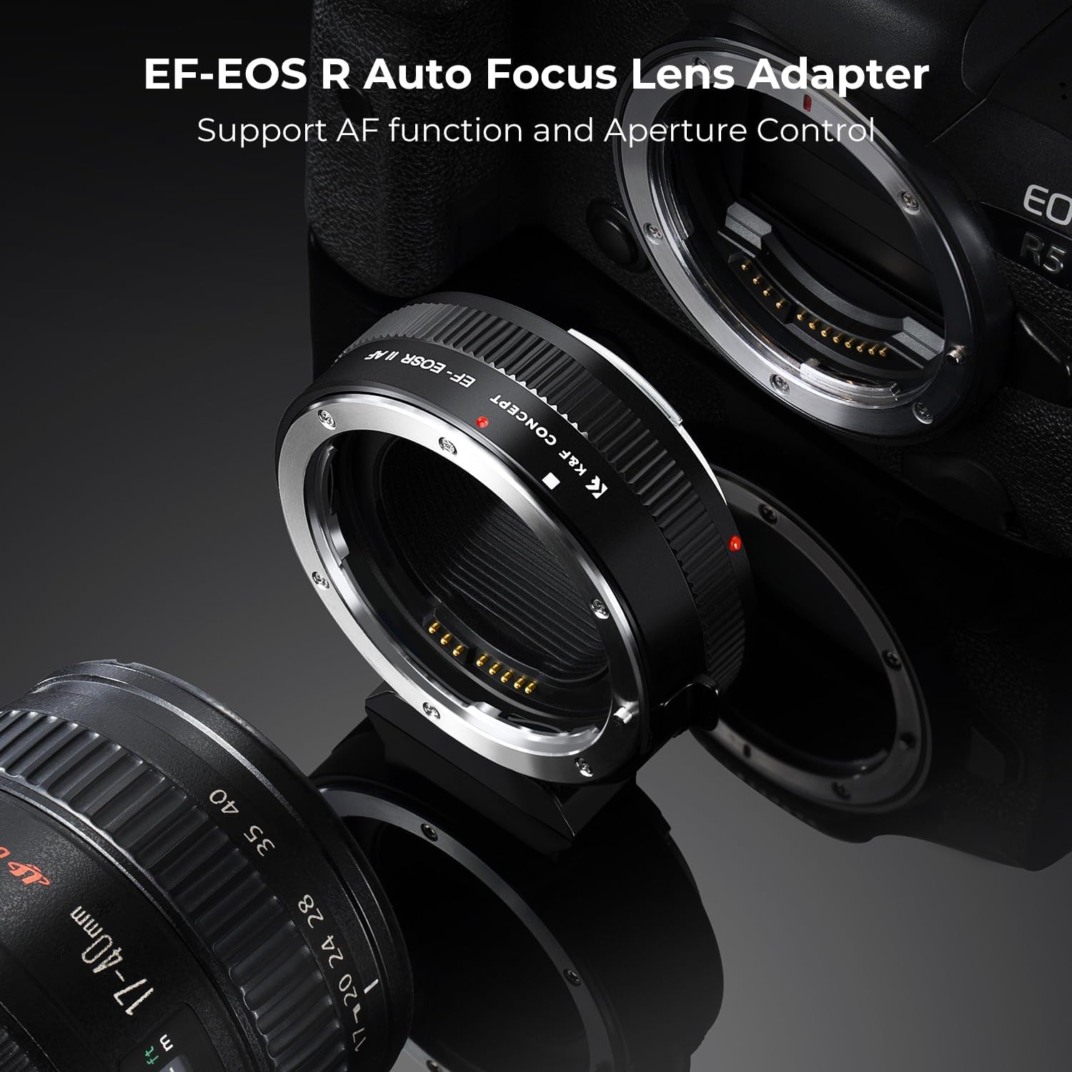 K&F Concept EF to EOS R Auto-Focus Mount Adapter
