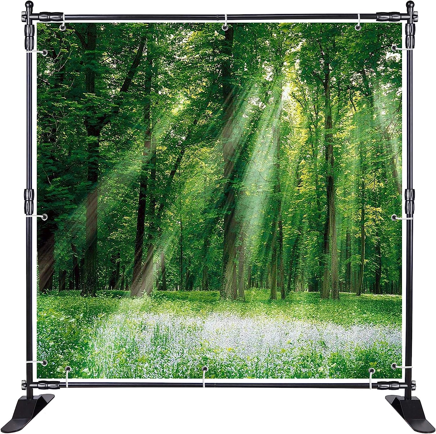 Double-Crossbar Backdrop Background Stand Frame Support System For Photography Photo Studio (300x240cm)