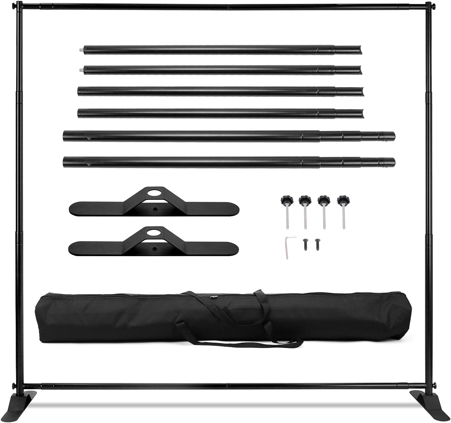 Double-Crossbar Backdrop Background Stand Frame Support System For Photography Photo Studio (300x240cm)