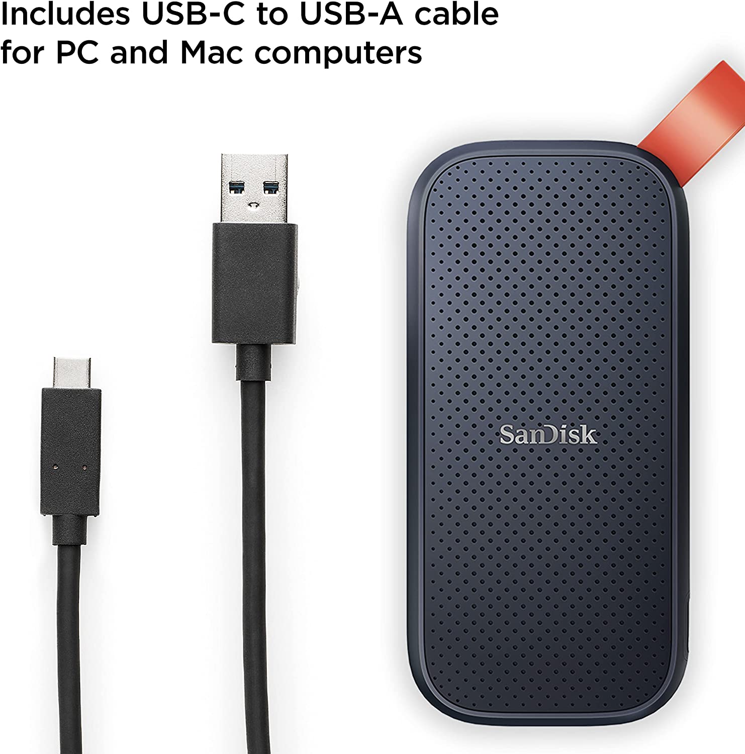 SanDisk Portable SSD 2TB - up to 800MB/s Read Speed (SDSSDE30-2T00-G26)