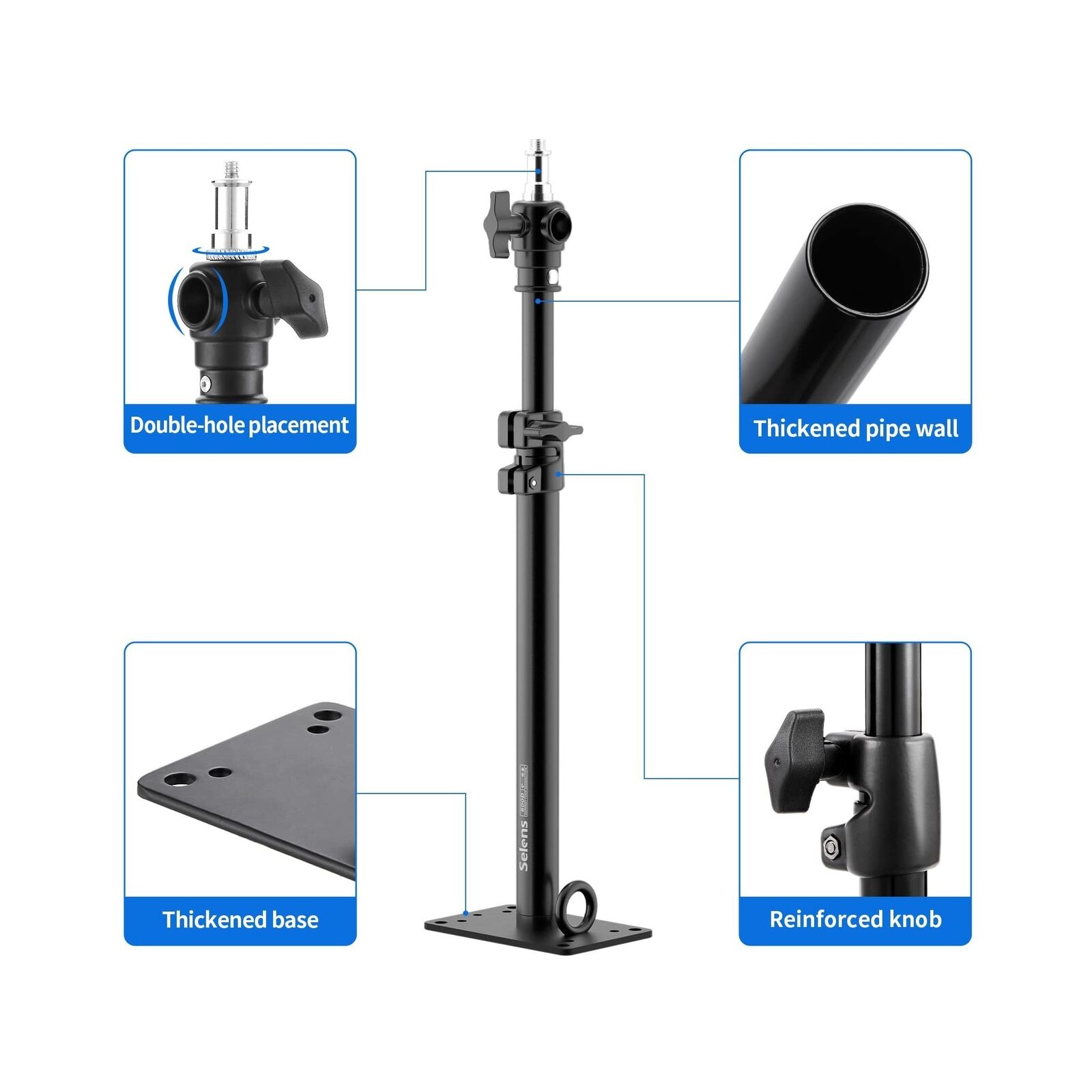 Selens Photography Studio Wall Mount Camera Wall Ceiling Mount Boom Arm