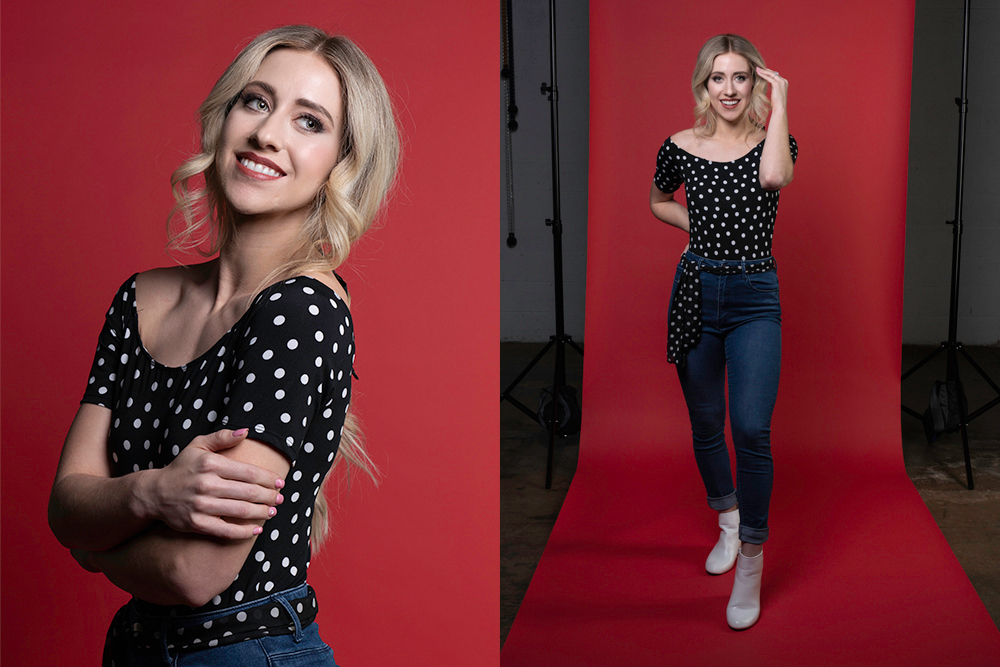 Background Paper Rolls 1.36x11mm Scarlet 