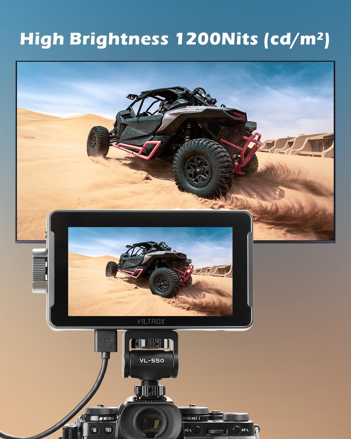 Viltrox 5.5" DC-550 Pro Series Portable On-Camera HD Touch Screen Monitor