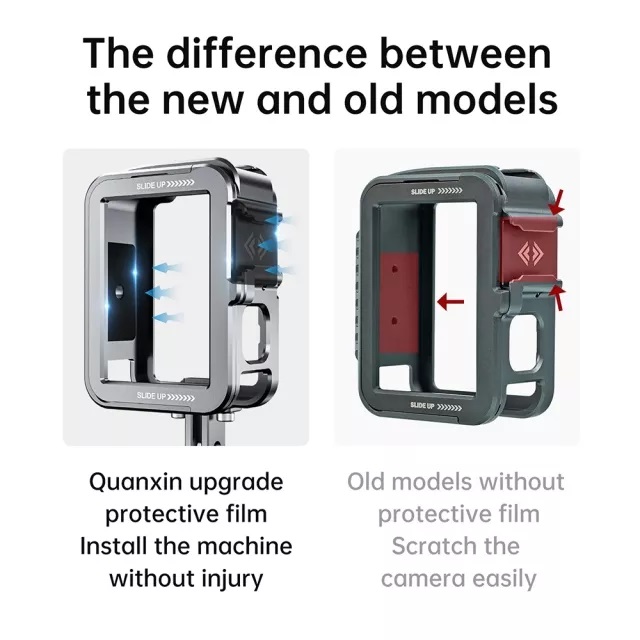 TELESIN Metal Combo Cage Vertical Set for GoPro 12/11/10/9