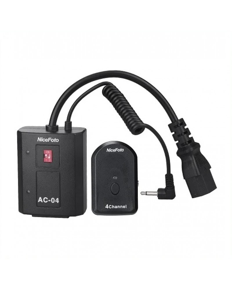 NiceFoto GY-180 2-Mini Studio Flash With Grey Background And Backdrop Stand