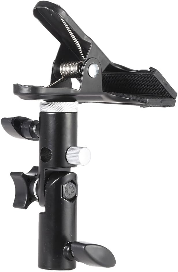 Photography Reflector Holder For Light Stand, Photo Video Studio Heavy Duty Metal Clamp Holder