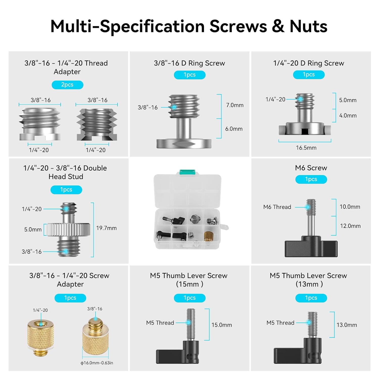 SmallRig Screw Ratchet Wingnut Set
