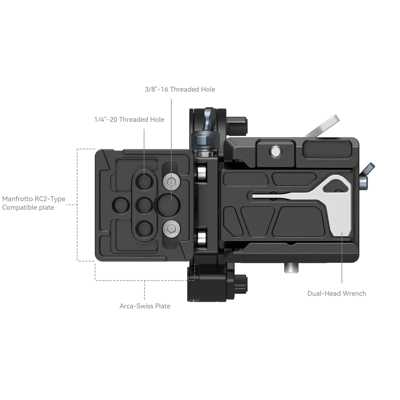 SmallRig Rotatable Horizontal-to-Vertical Mount Plate Kit for Sony a7 III /a7 IV/a7R III/a7R IV/a7R V/a7S III/a1/a9 II/FX3/FX30