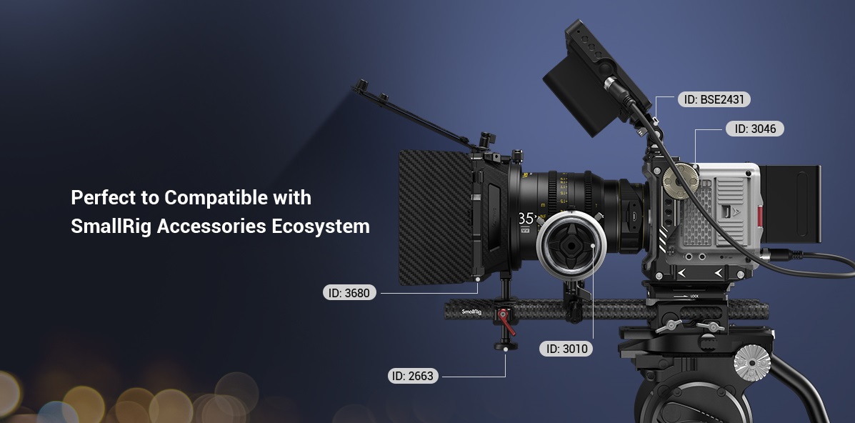 SmallRig Professional Cage Kit with Matte Box Pro-Mini Follow Focus F40