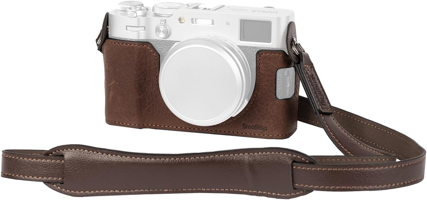 SmallRig Leather Half Case Kit for FUJIFILM X100VI (Brown)