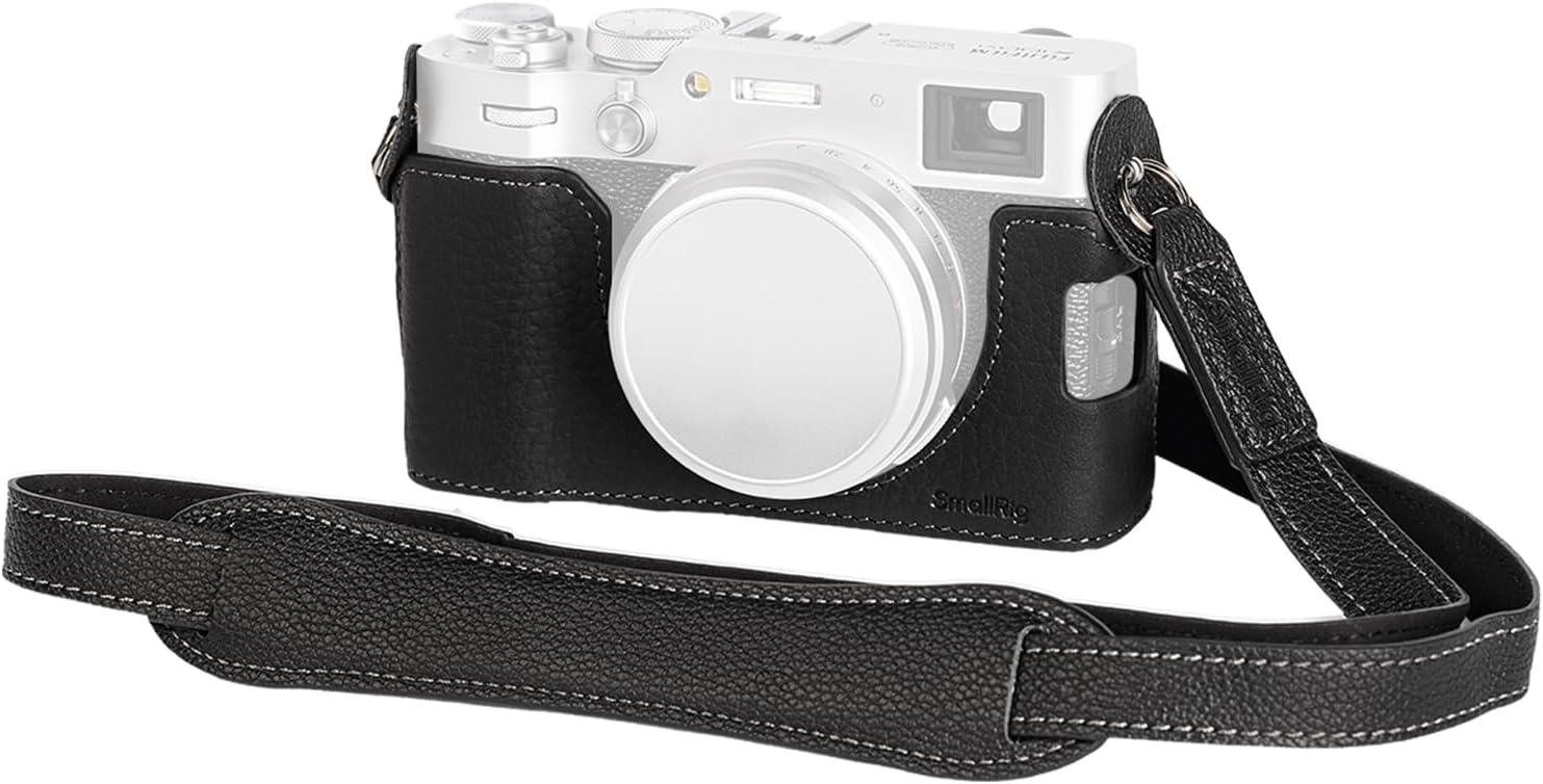 SmallRig Leather Half Case Kit for FUJIFILM X100VI (Black)