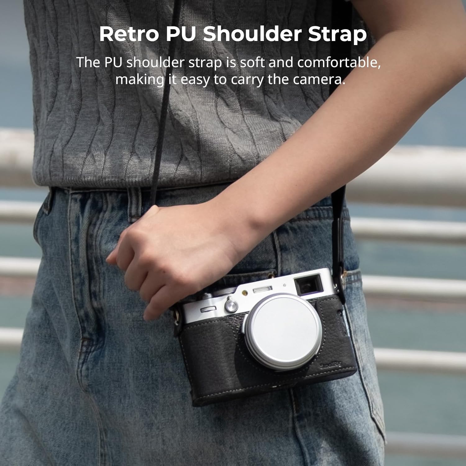 SmallRig Leather Half Case Kit for FUJIFILM X100VI (Black)