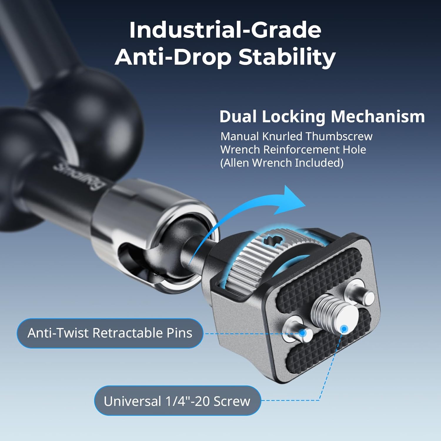 SmallRig Magic Arm with Crab-Style Clamp (7")