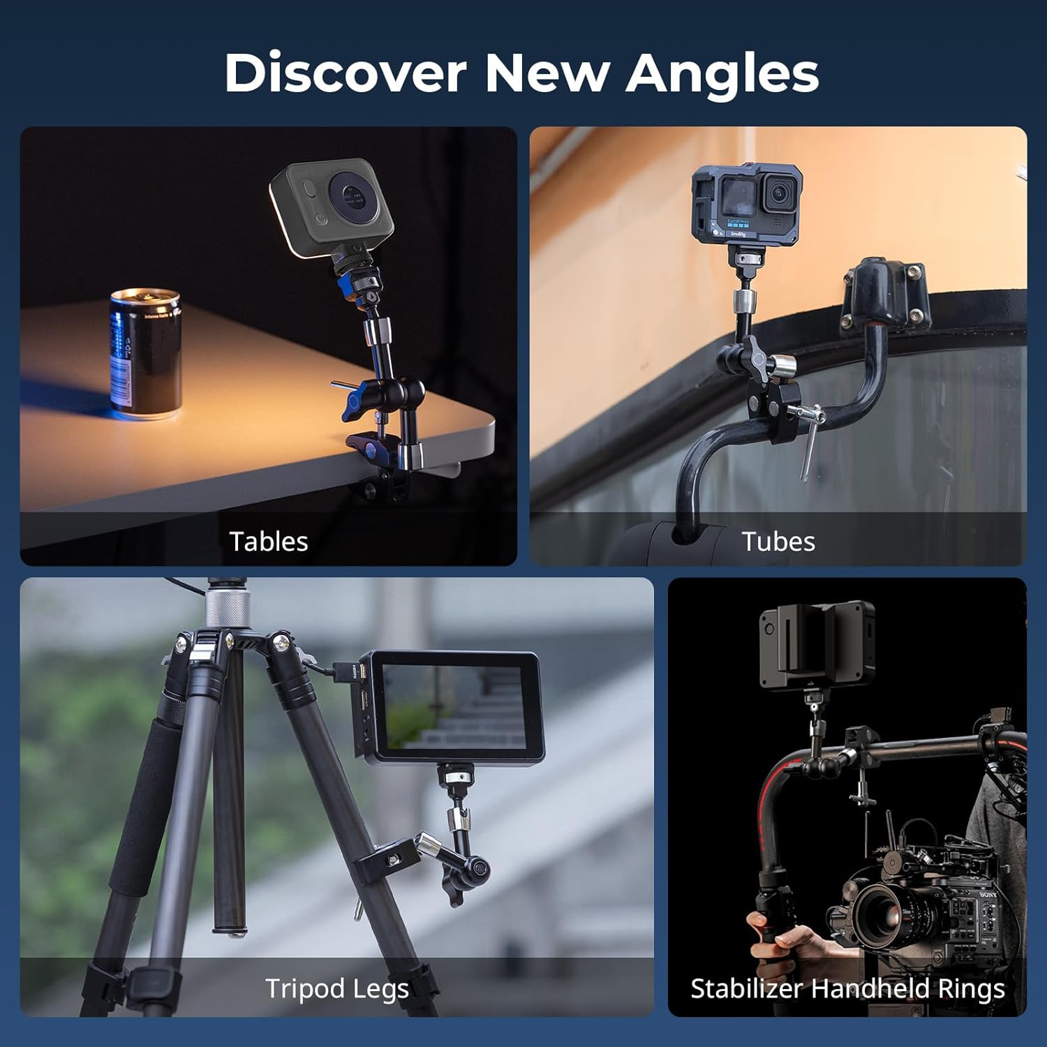 SmallRig Magic Arm with Crab-Style Clamp (7")