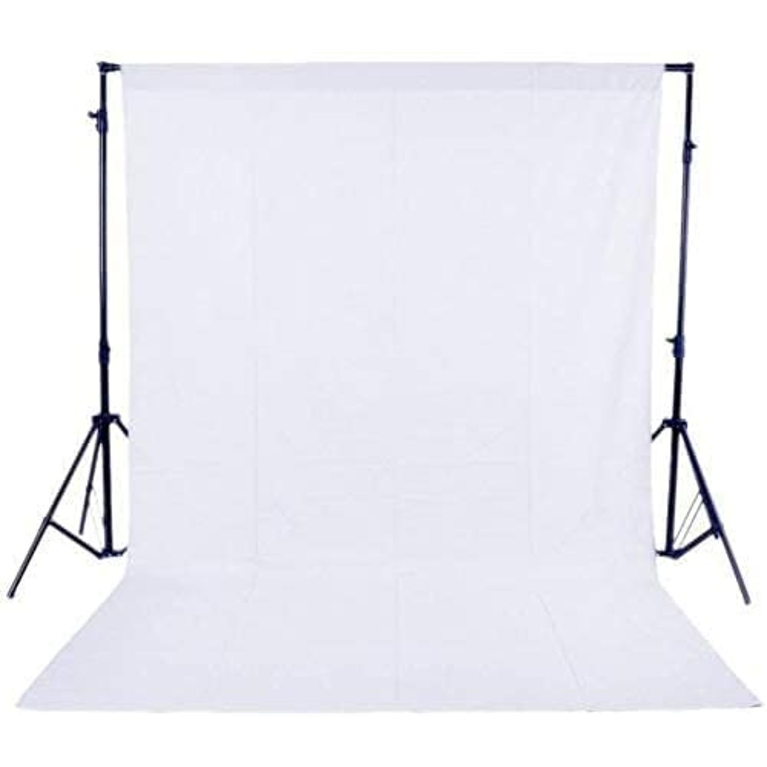 NiceFoto TB300-300W 2-Mini Studio Flash With White Background And Backdrop Stand