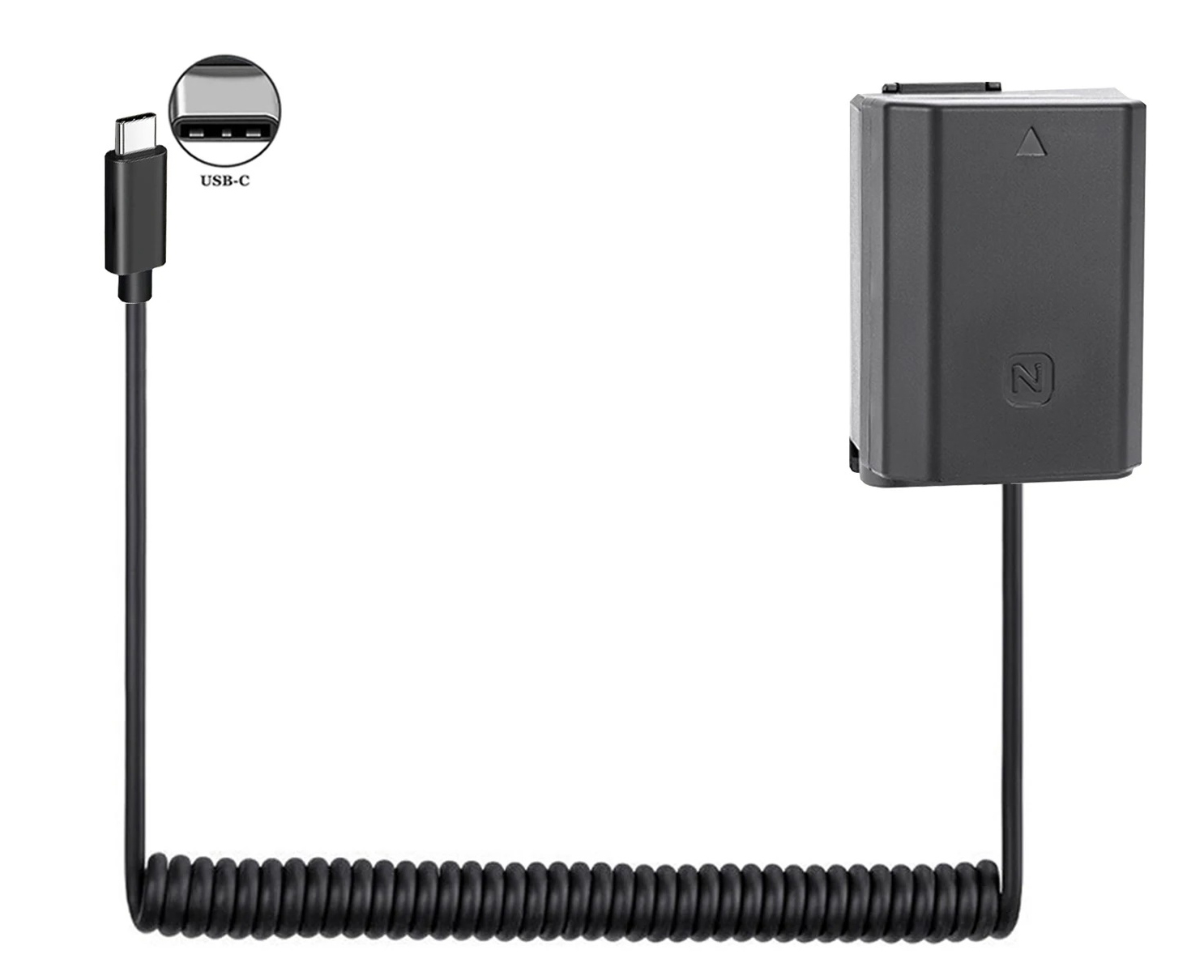 USB-C to Sony NP-FZ100 Regulated Dummy Battery Cable