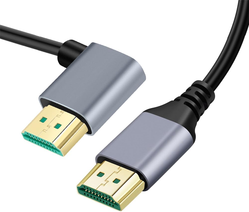 8K UHD HDMI TO HDMI Left 0.5m Cable