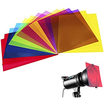 12inch 11in1 Transparent Correction Light Gel Filter Film Sheet