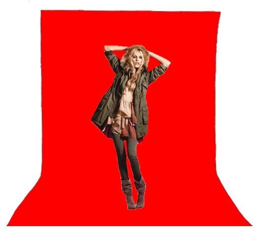 Visico Red Background 3x3m