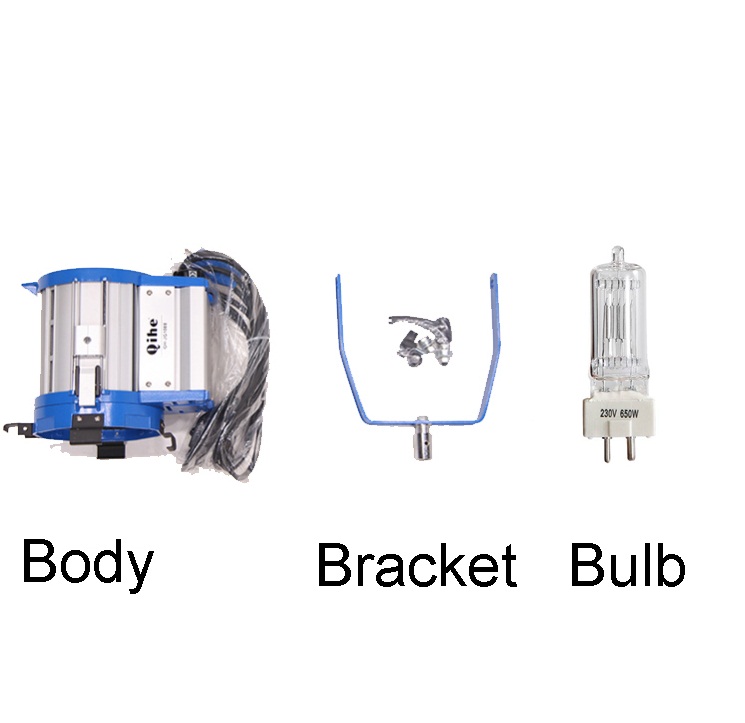 QIHE QH-JG650,650W Fresnel Light Spot Light 