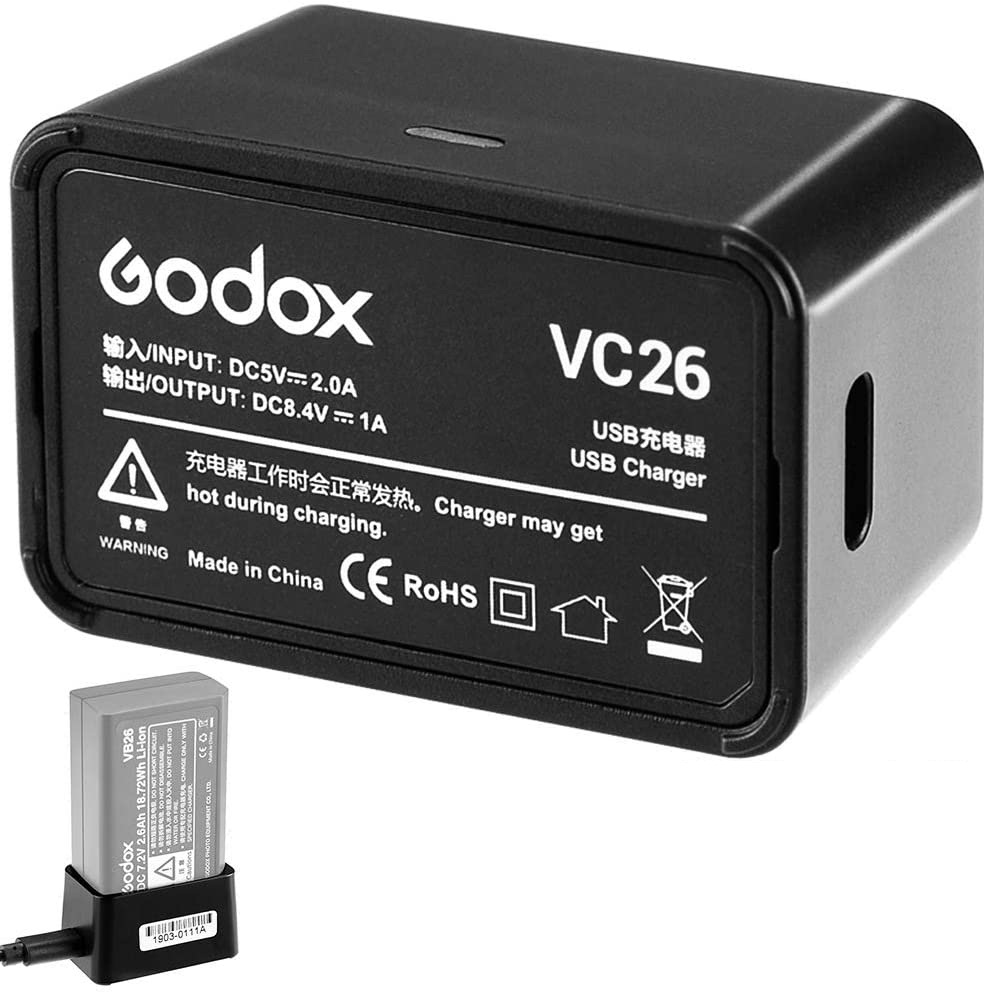 Godox VC26 USB Charger for V1 Battery