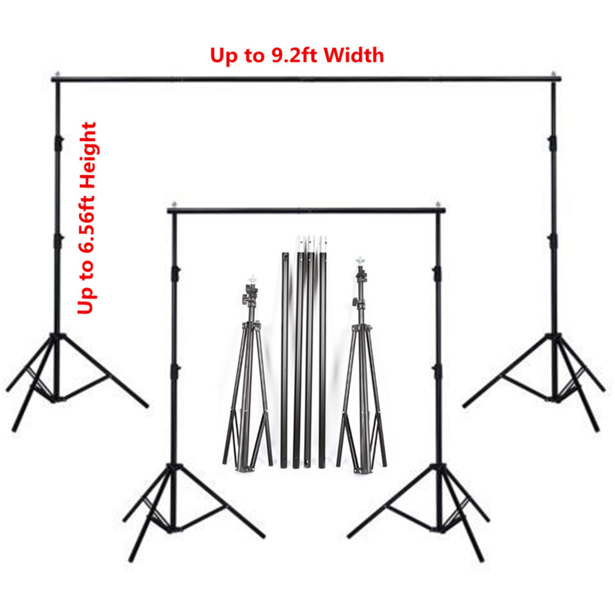 Backdrop Background Stand Set Photography Studio Photo 2x3m